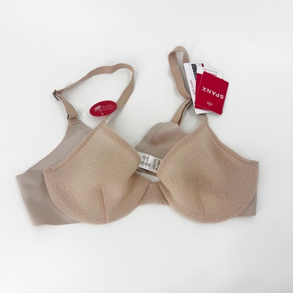 Spanx Sheerflex Fit to You Bra Champagne Beige 30071R Small‎ A-C Cup NWT - Picture 2 of 6